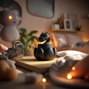 Urne commémorative Dragon fantastique | Objet souvenir imprimé en 3D