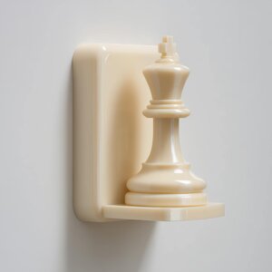 Étagère murale roi d'échecs imprimée en 3D