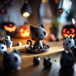 Organiseur à bijoux chat imprimé en 3D | Plateau à bagues et boucles d'oreilles
