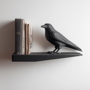 Étagère murale corbeau imprimée en 3D