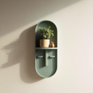 Étagère murale à niche imprimée en 3D | Alcôve d'exposition minimaliste
