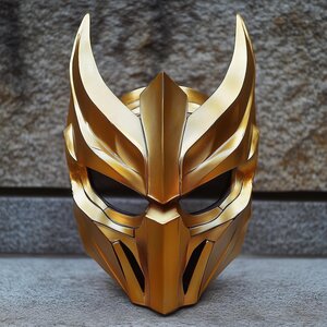 Masque de guerrier démon samouraï imprimé en 3D