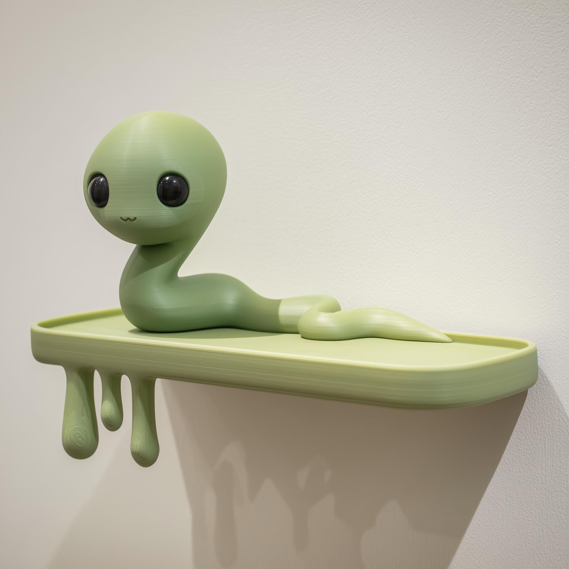 Étagère murale créature serpent imprimée en 3D