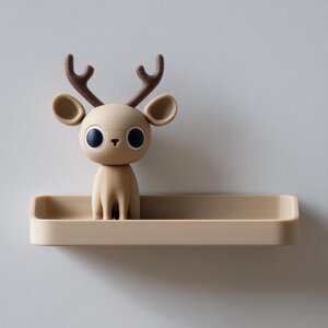 Étagère murale bois de cerf imprimée en 3D