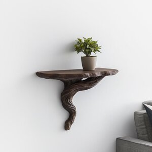 Étagère murale imprimée en 3D en forme de racine torsadée