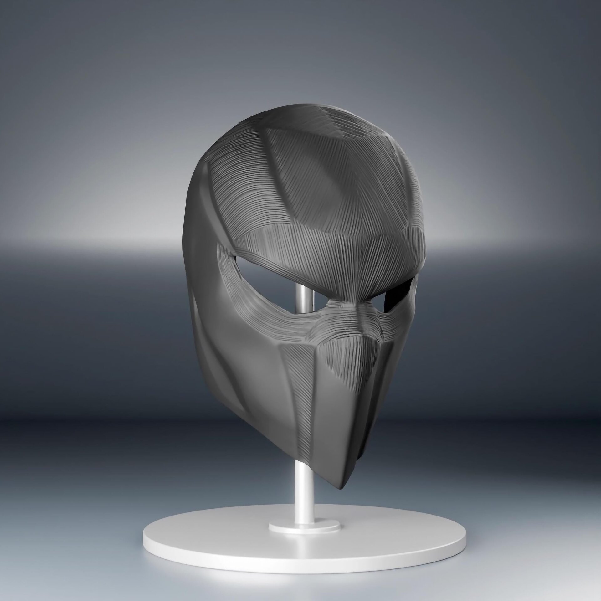 Masque facial tactique futuriste imprimé en 3D