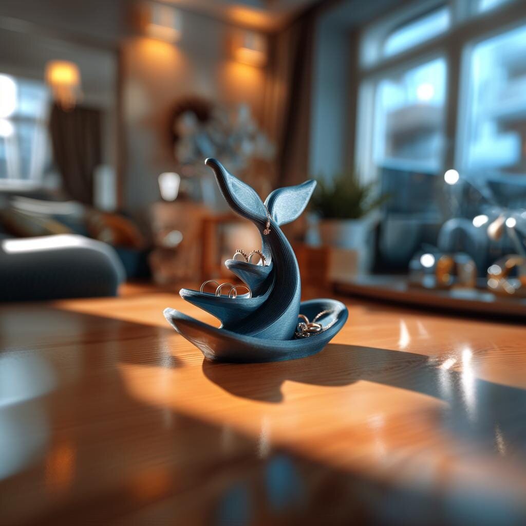 Porte-bijoux baleine | Coupelle à bagues imprimée en 3D