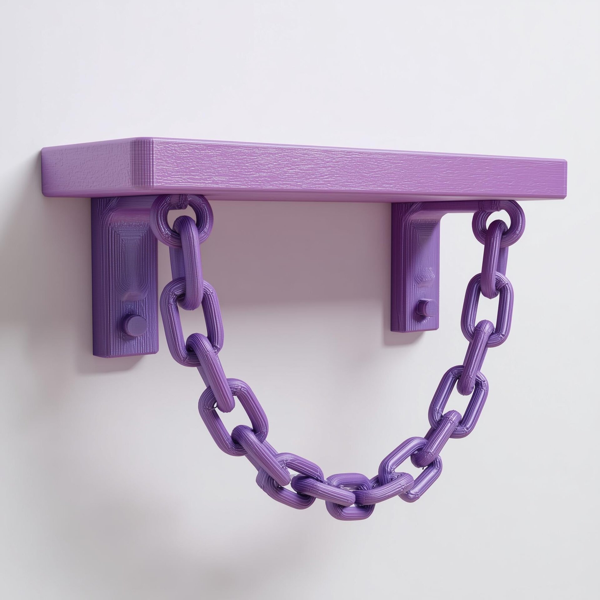 Étagère murale chaîne pastel imprimée en 3D