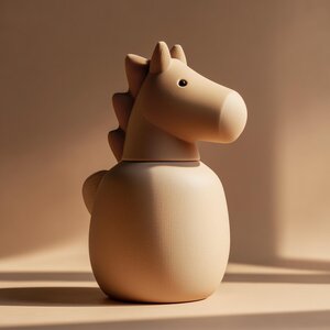 Urne commémorative cheval imprimée en 3D