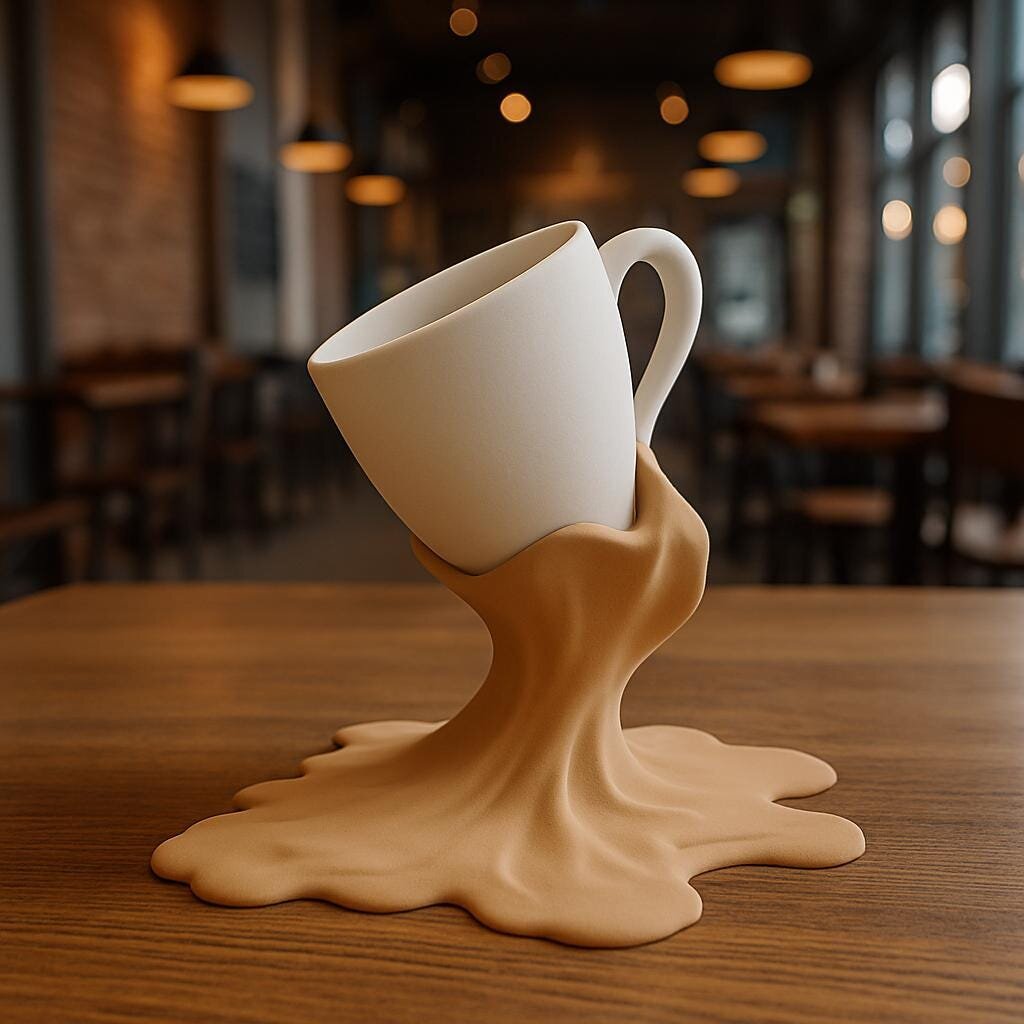 Porte-tasse à café renversé imprimé en 3D