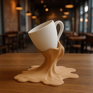 Porte-tasse à café renversé imprimé en 3D