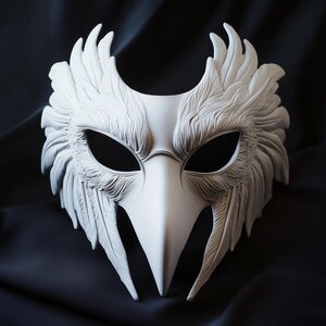 Masque d'oiseau | Masque de cosplay corbeau à plumes | Masque de costume Halloween