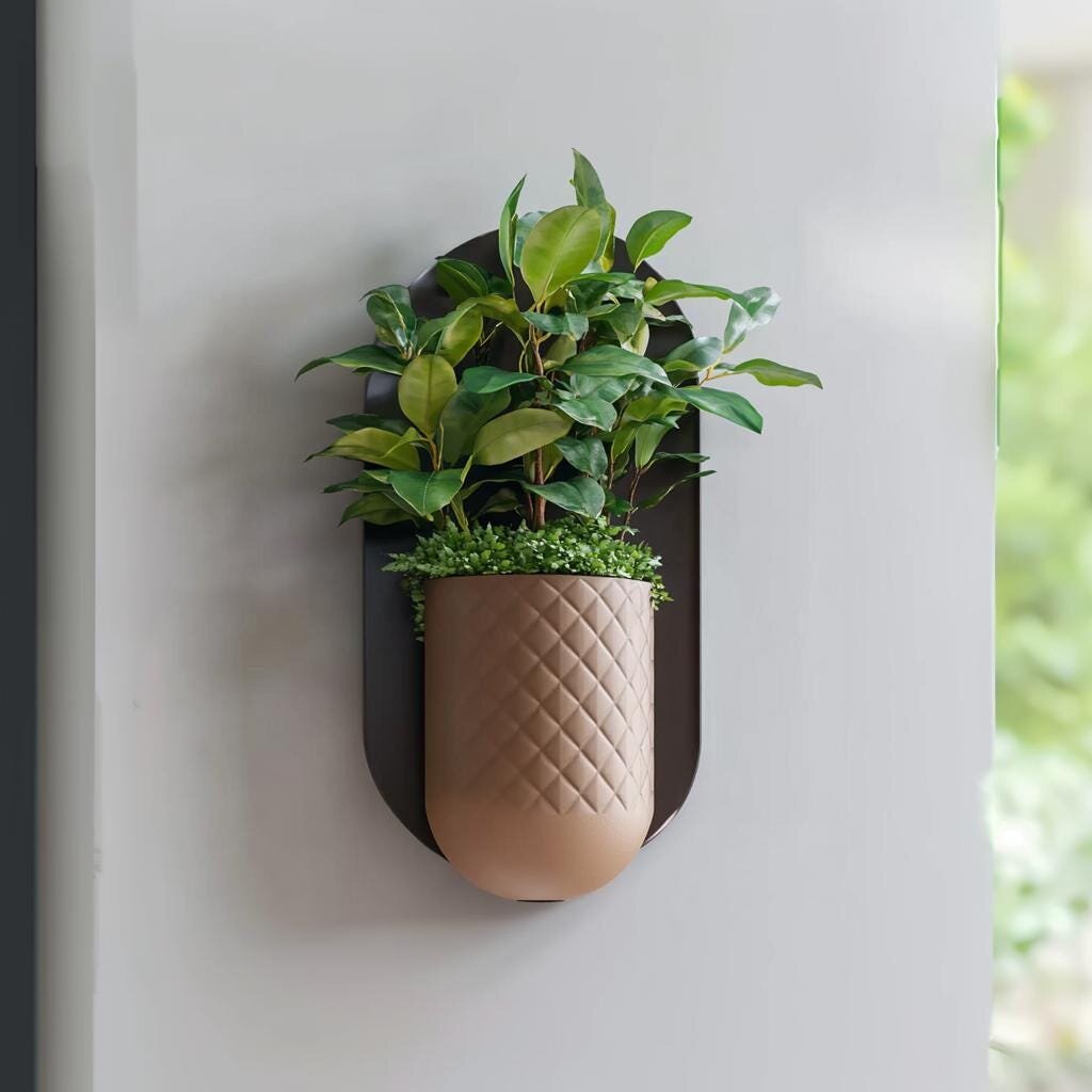 Cache-pot mural moderne | Cache-pot minimaliste à fixer | Cache-pot suspendu d'intérieur