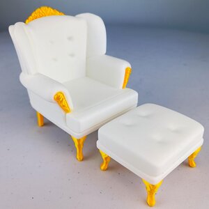 Canapé et pouf victoriens 1:12 imprimés en 3D