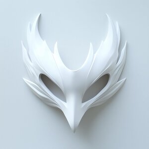Masque d'oiseau imprimé en 3D | Accessoire de mascarade corbeau