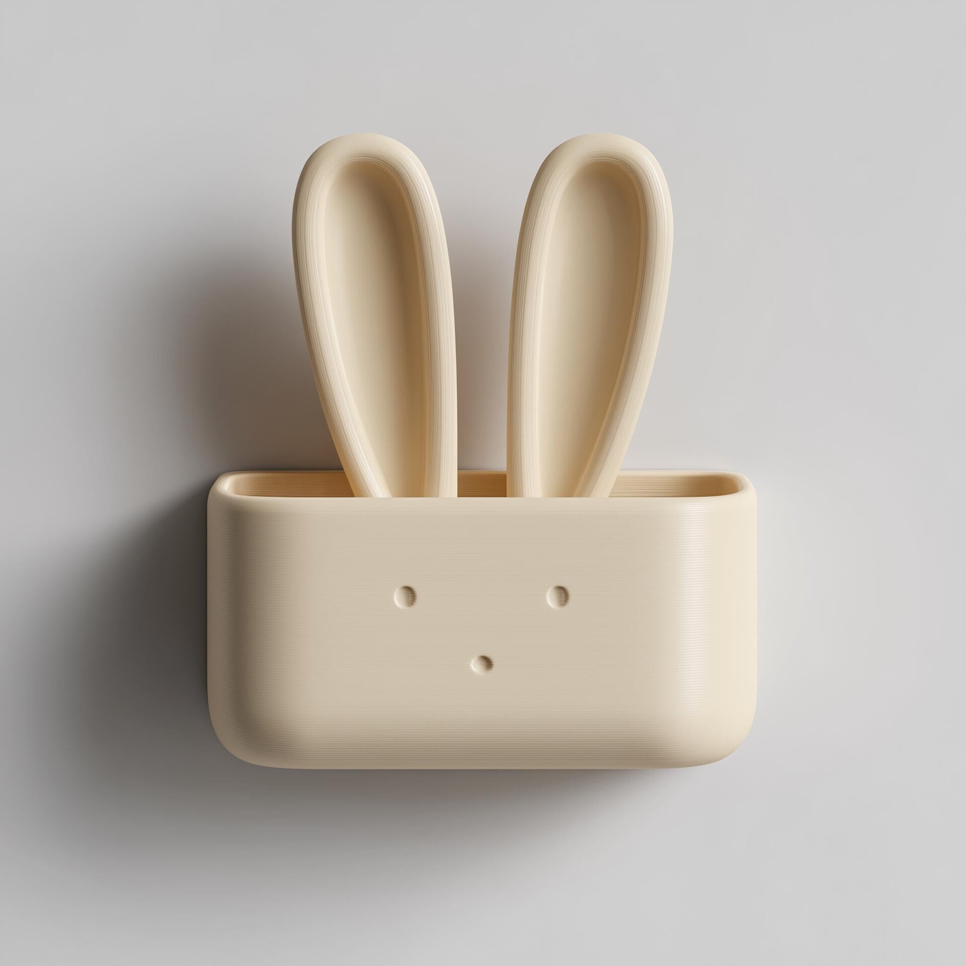 Organiseur-étagère murale lapin imprimé en 3D