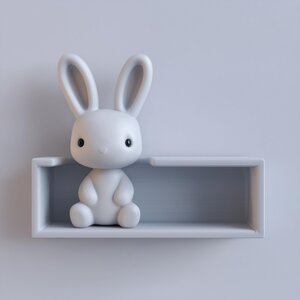 Étagère murale lapin imprimée en 3D