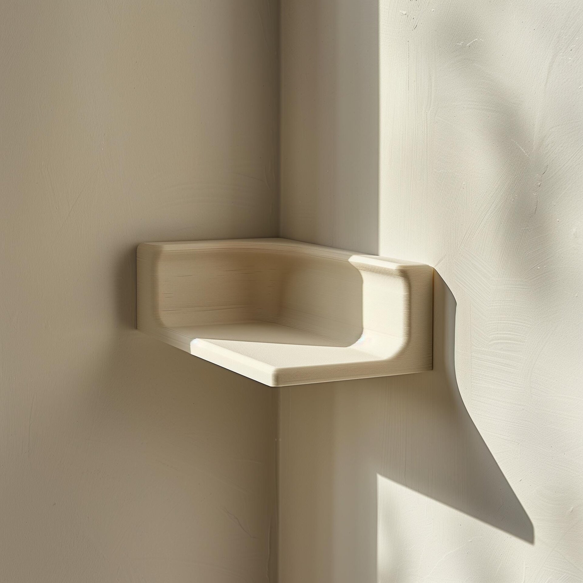 Étagère murale d'angle de présentation imprimée en 3D