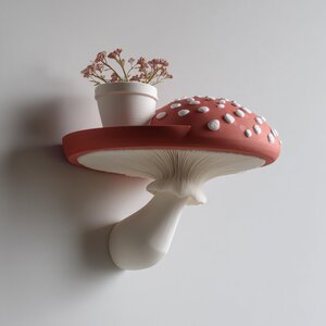 Étagère murale Fantasy Amanita imprimée en 3D