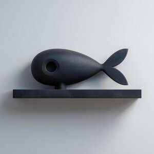 Étagère murale poisson imprimée en 3D