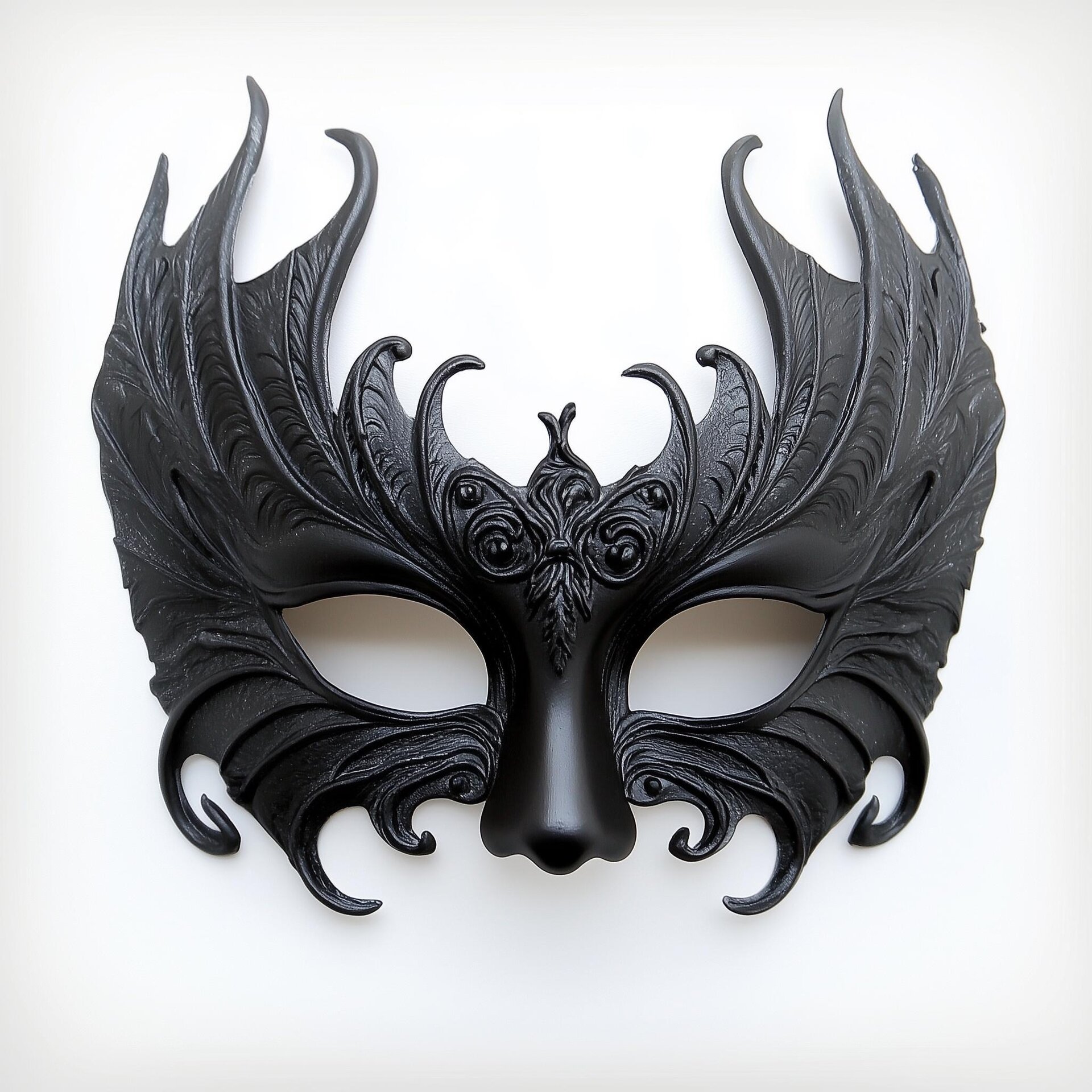 Demi-masque de mascarade gothique imprimé en 3D