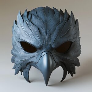 Masque à bec de corbeau gothique imprimé en 3D