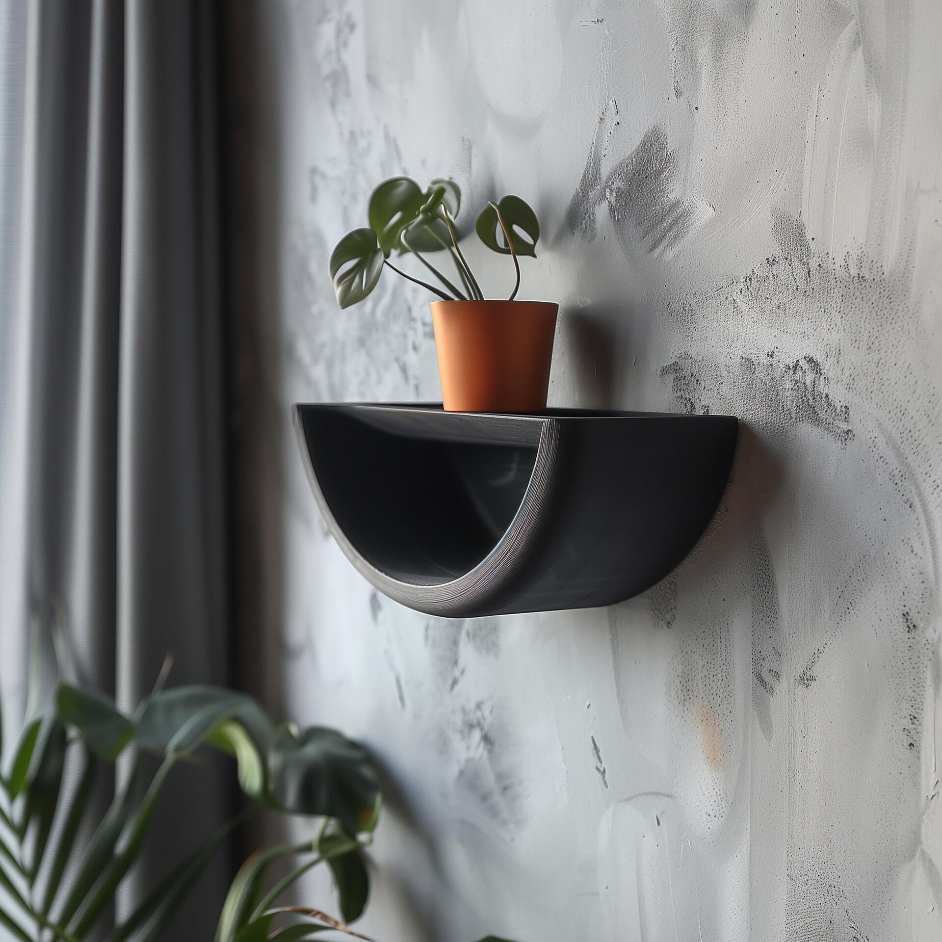 Étagère murale demi-cercle imprimée en 3D