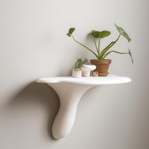 Étagère murale champignon minimaliste imprimée en 3D