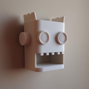 Organiseur mural robot imprimé en 3D