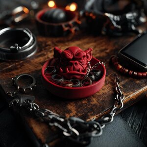 Organiseur à bijoux démon imprimé en 3D | Vide-poche gothique