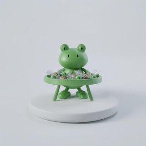 Coupelle à bonbons grenouille imprimée en 3D | Plateau figurine cottagecore