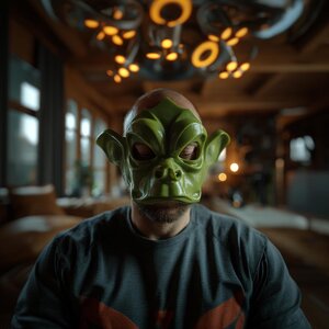 Masque de créature gobeline imprimé en 3D | Accessoire de cosplay fantastique