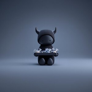 Coupelle à bonbons démon des ombres imprimée en 3D | Plateau figurine gothique